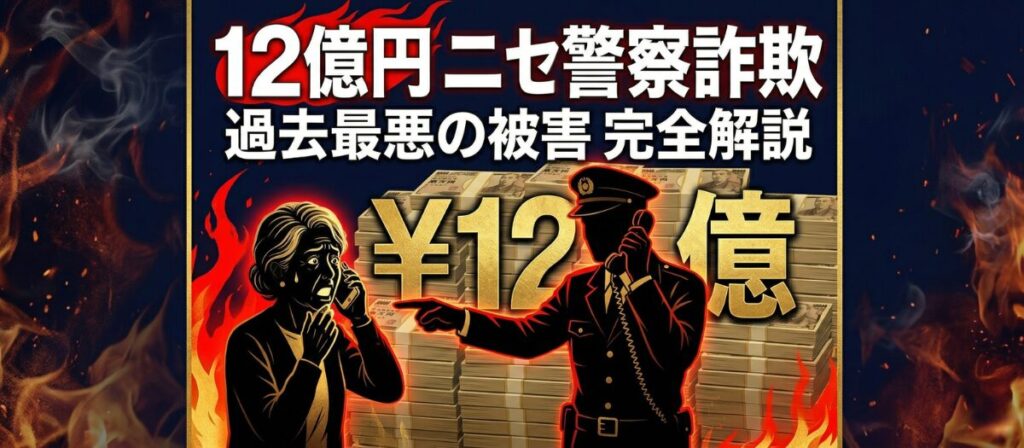 【過去最悪】愛媛で12億円被害！ニセ警察詐欺の手口と銀行口座売買の罪｜警察官を名乗る罪・対策・被害時対応を完全解説
