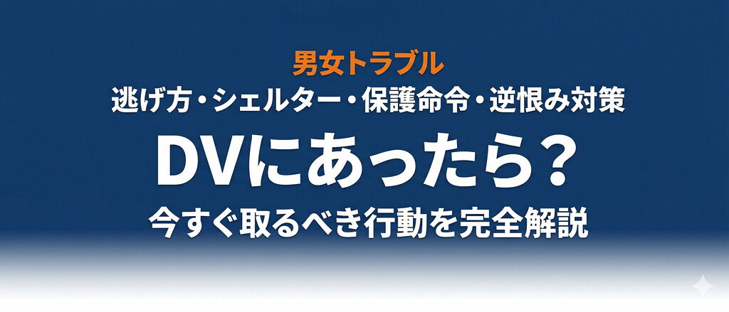 DVにあったら？逃げ方・安全確保・警察・シェルター・損害賠償・逆恨み対策まで被害者が取るべき行動を完全解説【2026年最新】