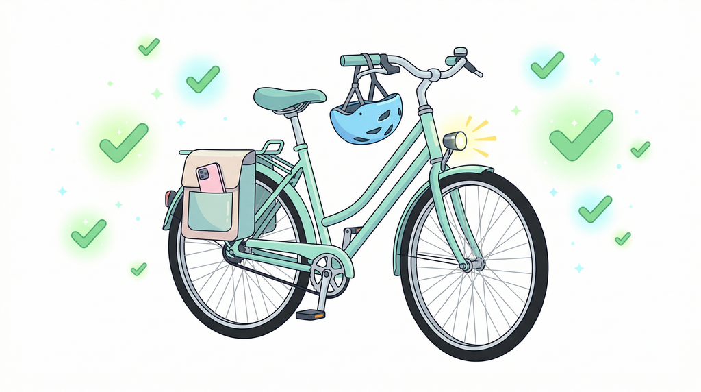 自転車の青切符を受けないための安全対策イメージ