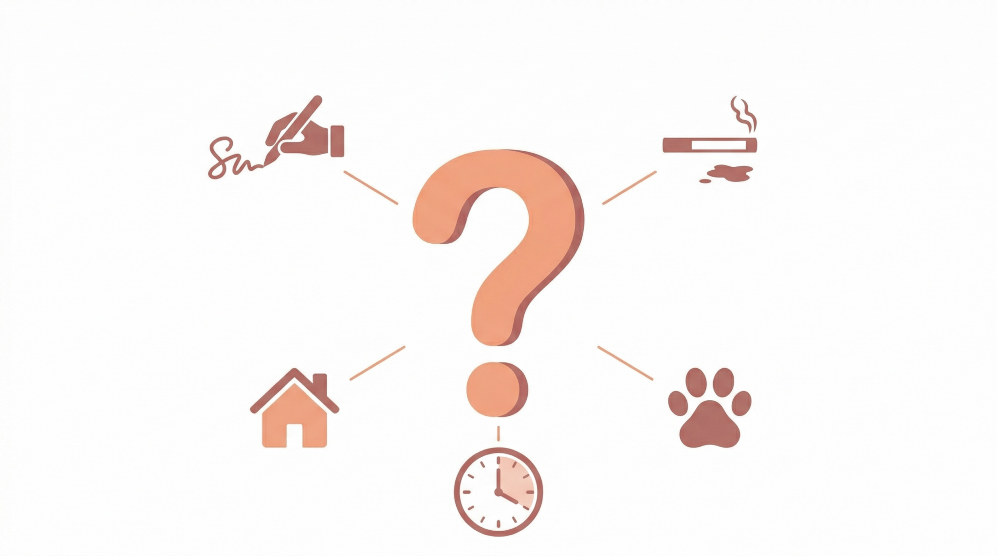 敷金返還トラブルに関するよくある疑問のイメージ