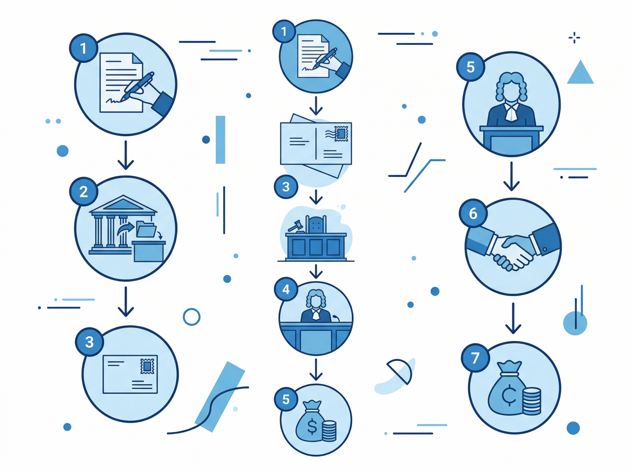 少額訴訟の手続きフローチャート