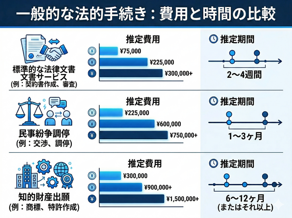 発信者情報開示請求にかかる費用と期間の目安