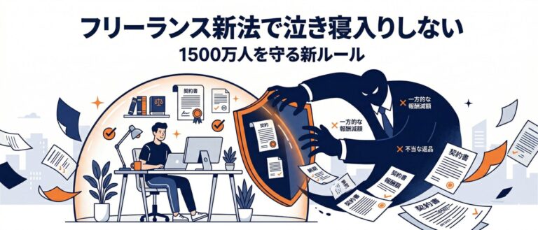 【2026年最新】フリーランス新法で泣き寝入りしない完全ガイド｜小学館・光文社への実名勧告に学ぶ違反事例・申出窓口・報酬回収の全手順