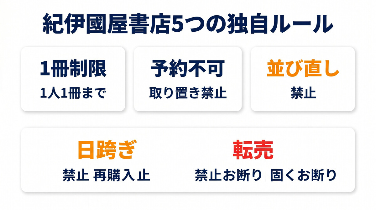 紀伊國屋書店 新宿本店 8階コミック売場 警告 転売 買いあさり 2026年4月21日