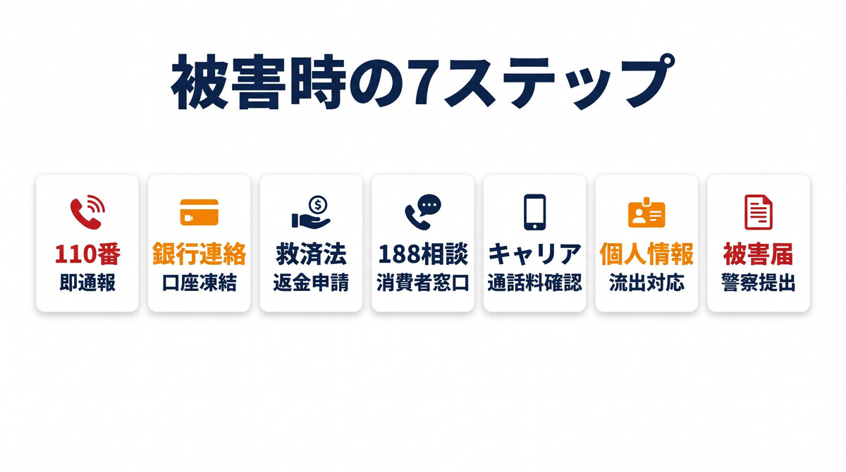 国際電話詐欺 被害 対応 即座の対応 警察 銀行 金融機関