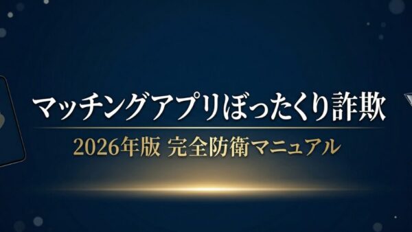 【2026年急増】マッチングアプリぼったくりバー詐欺の手口と完全防衛マニュアル｜タップル・Pairs・Omiai利用者必読