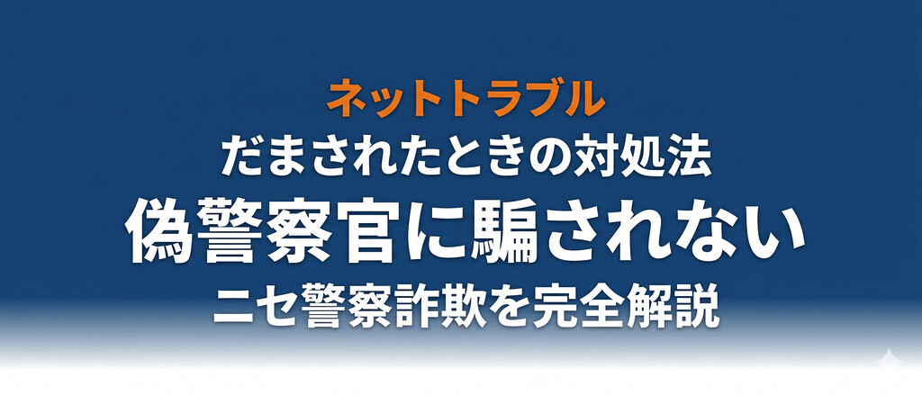 偽警察官に騙されないために｜急増するニセ警察詐欺の手口・被害実態・だまされたときの対処法を完全解説【2026年最新】