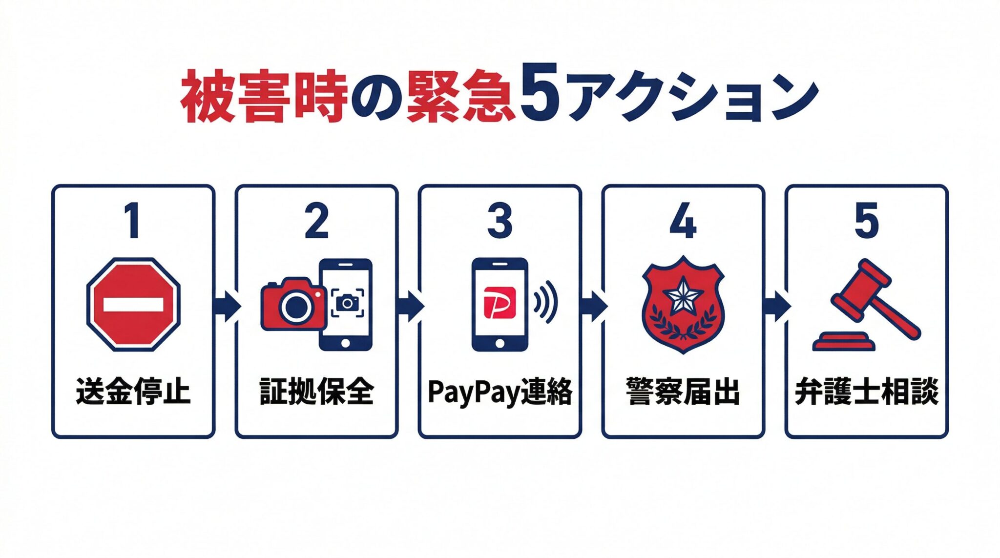 PayPay詐欺被害時の緊急5アクション