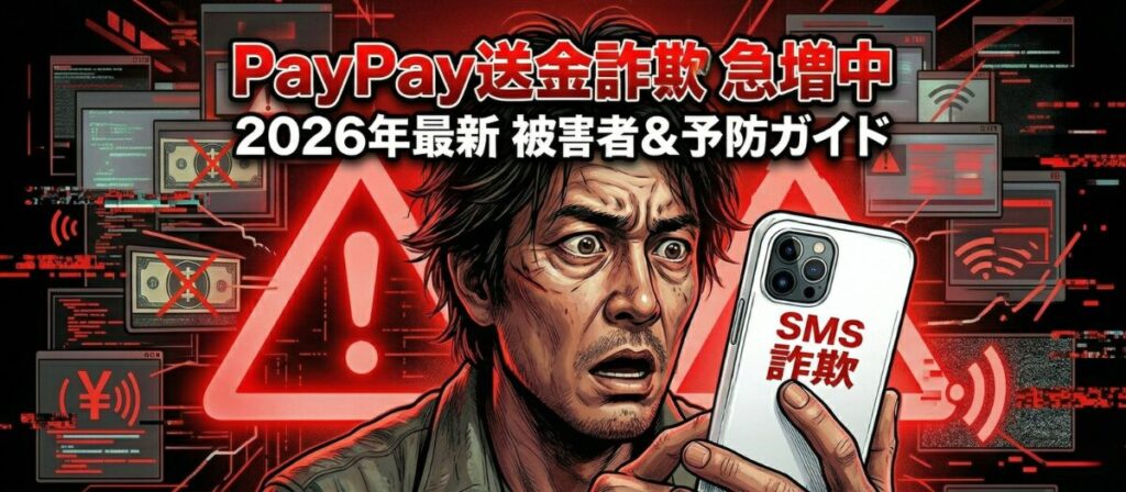 【速報】PayPay送金詐欺が過去最多——2026年も止まらない急増の実態