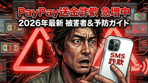 【速報】PayPay送金詐欺が過去最多——2026年も止まらない急増の実態