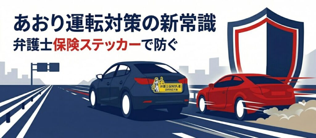 【2026年最新】あおり運転対策は「弁護士保険ステッカー」で防ぐ時代へ｜妨害運転罪の罰則・判例・被害者の対処法まで完全解説