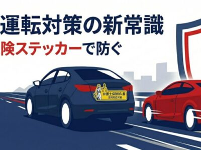 【2026年最新】あおり運転対策は「弁護士保険ステッカー」で防ぐ時代へ｜妨害運転罪の罰則・判例・被害者の対処法まで完全解説