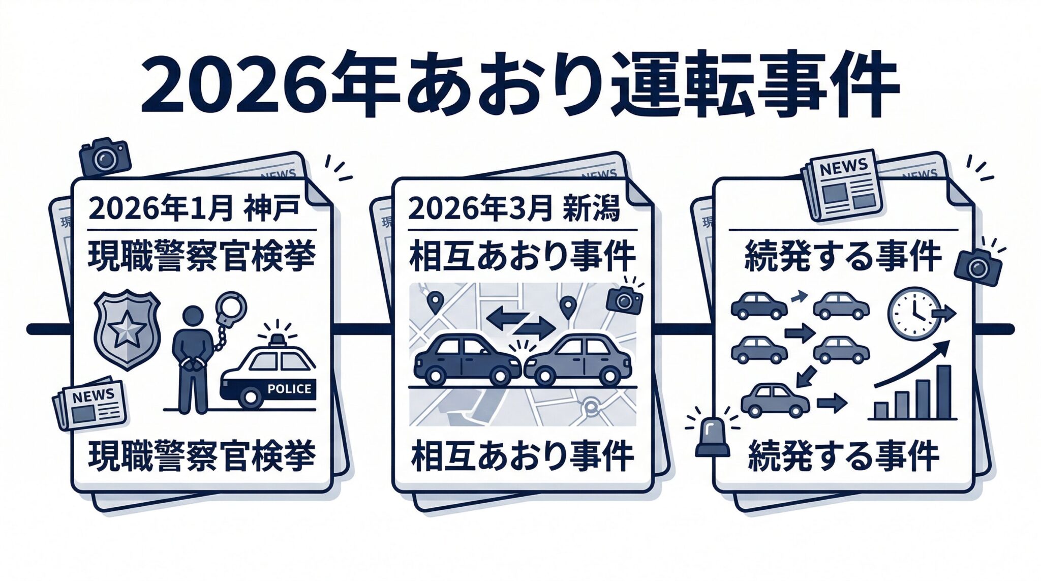2025-2026年のあおり運転関連事件と検挙事例