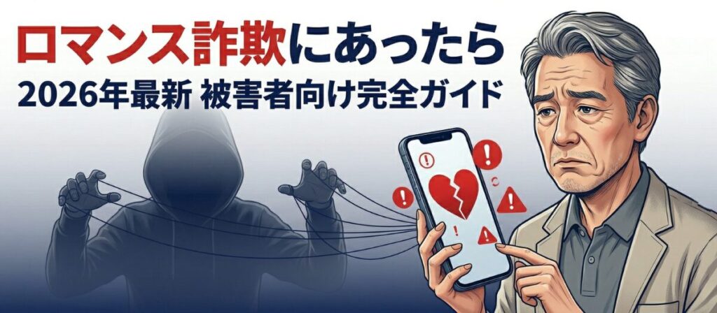 【被害者向け完全ガイド】ロマンス詐欺にあったら｜警察通報・仮想通貨追跡・返金請求の手順を2026年最新版で解説