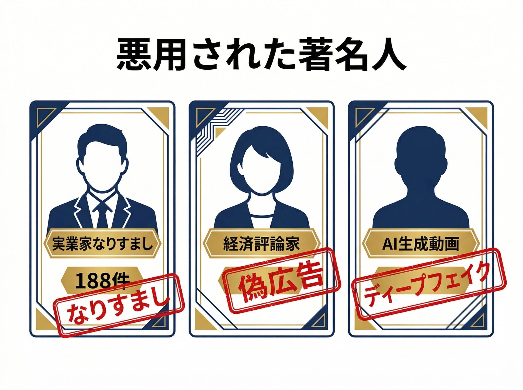 なりすまし被害に遭った著名人の事例