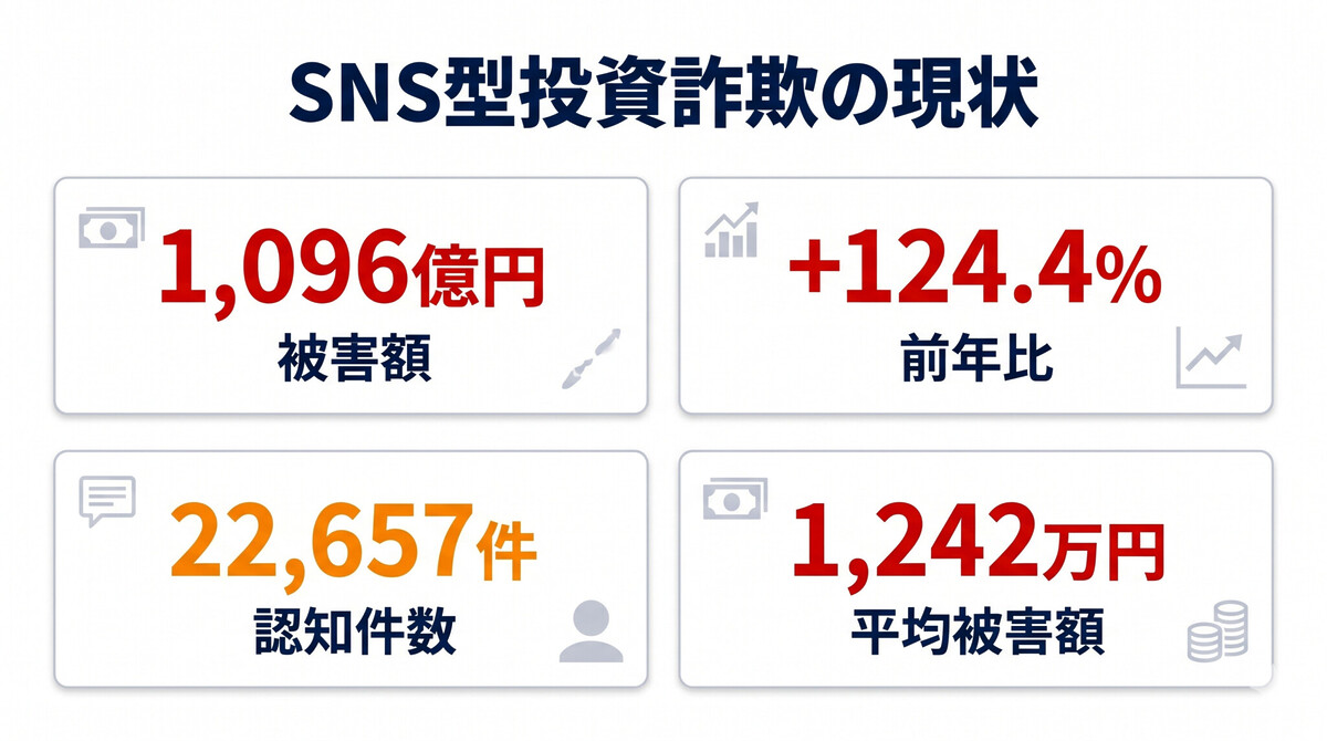 SNS型投資詐欺 被害額 1096億円 統計 警察庁 2025年