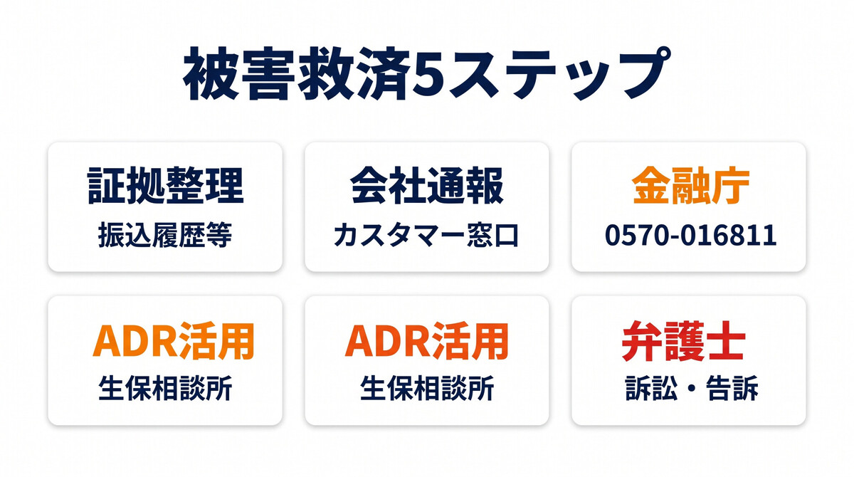 保険 詐欺 被害 救済 証拠 会社通報 金融庁 弁護士 訴訟