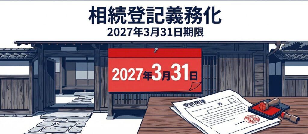 【2027年3月31日期限】相続登記を放置したら10万円の過料！義務化2年目にやるべきことと費用を完全解説