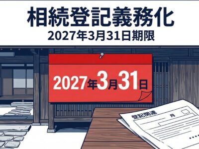 【2027年3月31日期限】相続登記を放置したら10万円の過料！義務化2年目にやるべきことと費用を完全解説
