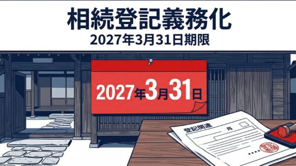 【2027年3月31日期限】相続登記を放置したら10万円の過料！義務化2年目にやるべきことと費用を完全解説