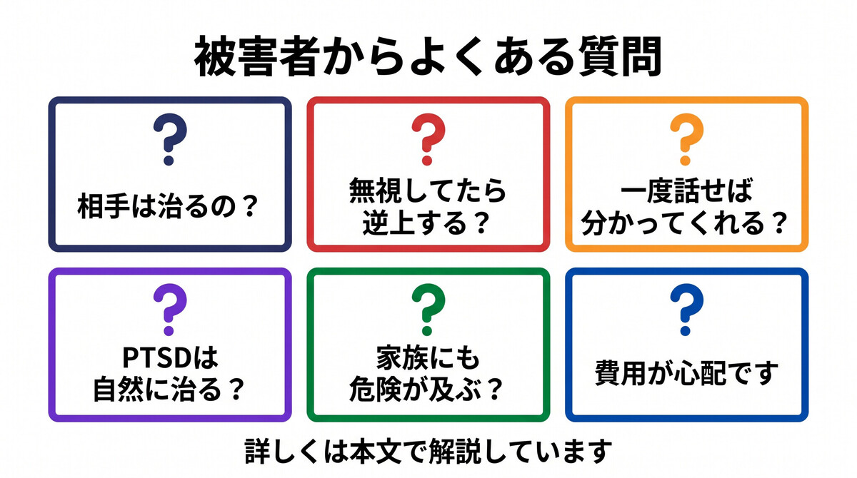 ストーカー心理・被害者からよくある質問