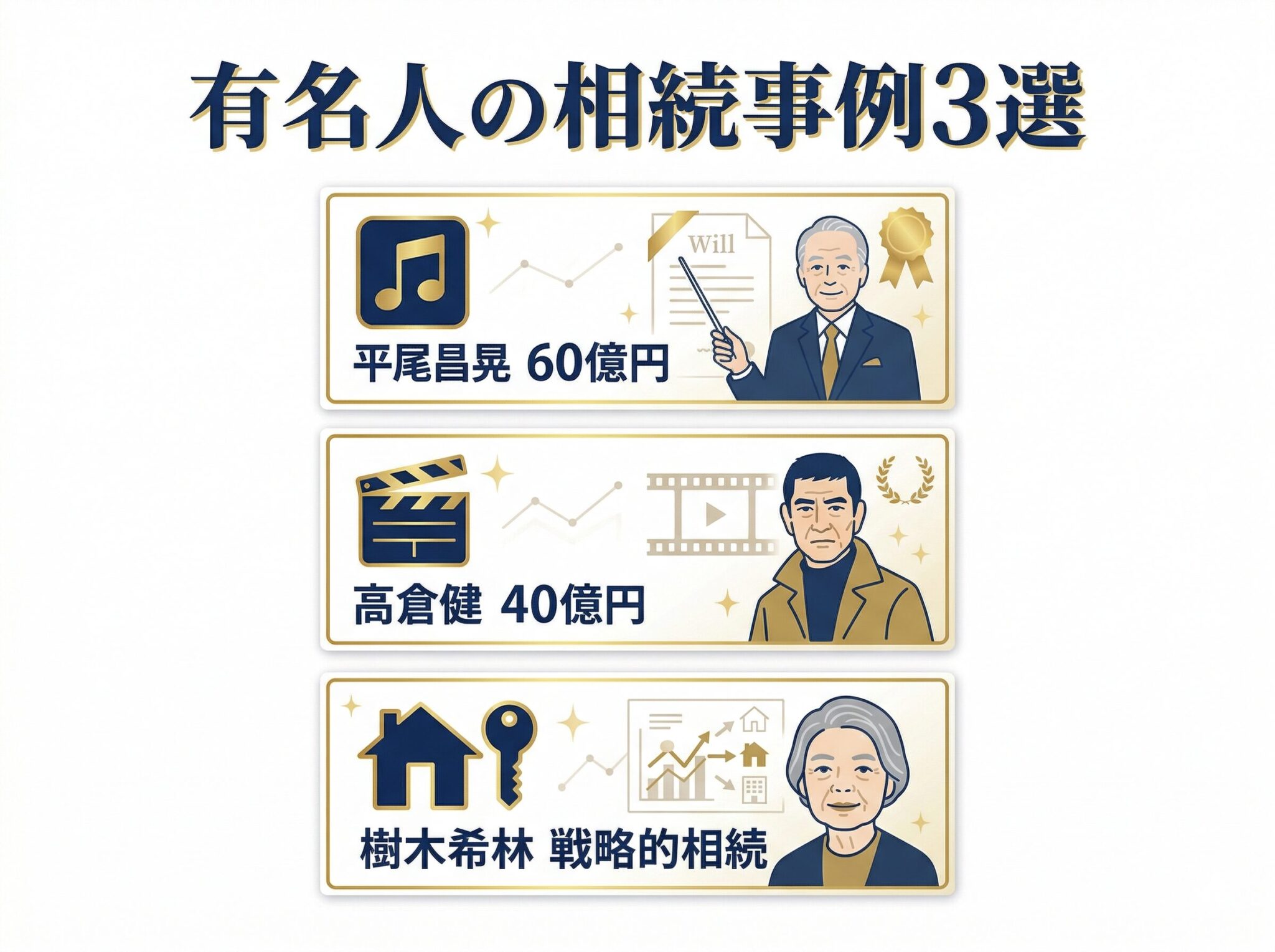 過去の有名人の高額相続事例3選