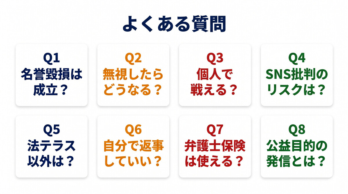 TBS報道特集催告書問題に関するFAQ 名誉毀損 スラップ訴訟 弁護士費用 個人防衛