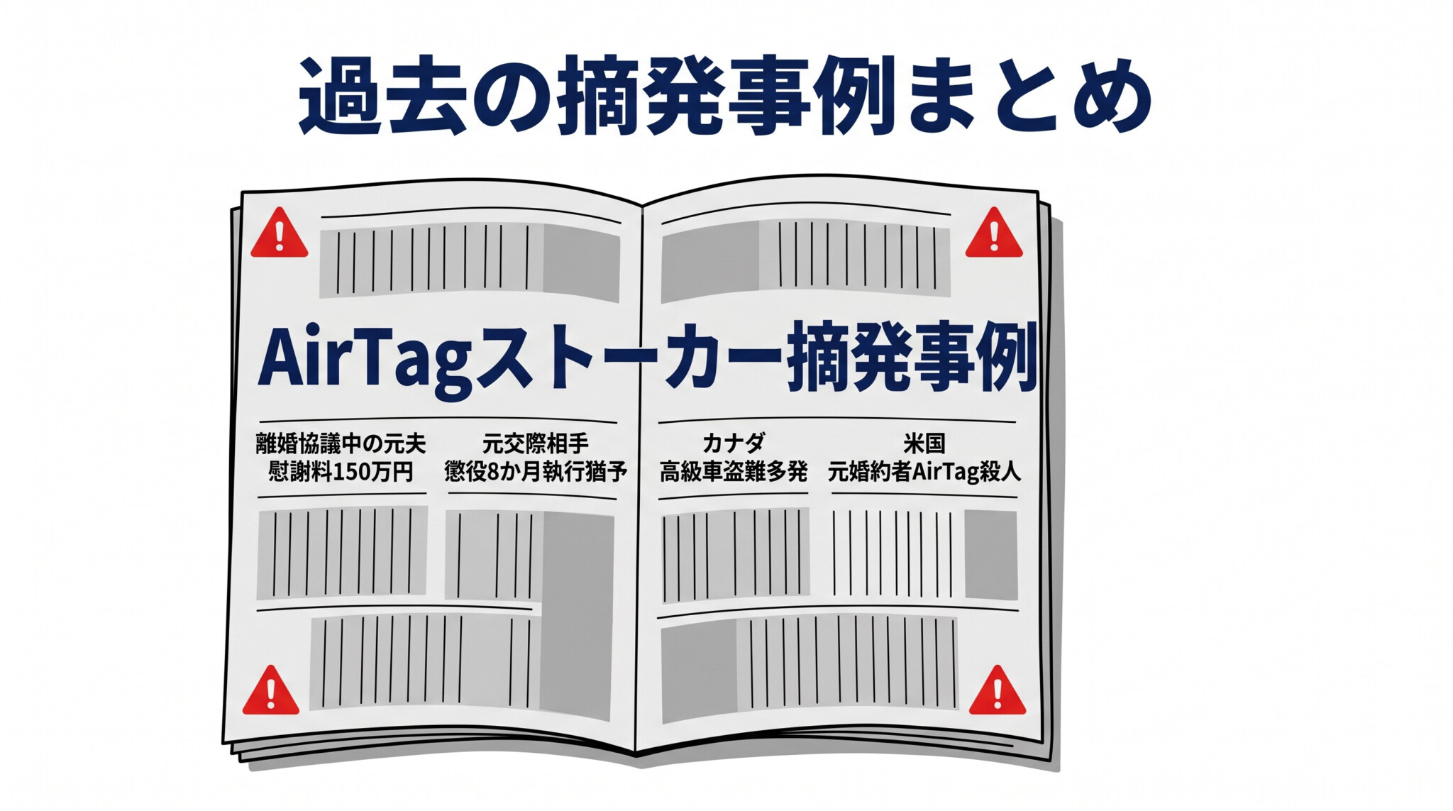 AirTag GPSストーカー 摘発事例 判例 逮捕 国内 海外