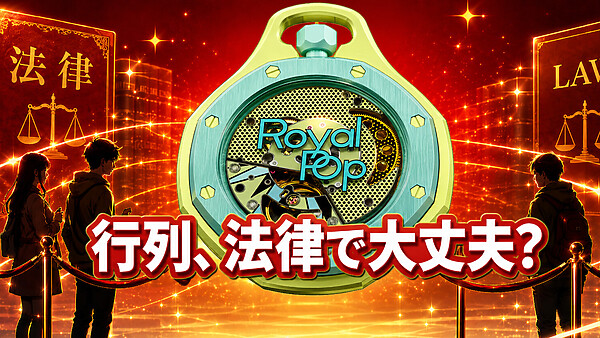 オーデマピゲ×スウォッチRoyal Pop発売前夜、店前で並ぶのは合法?道路使用許可・横入りトラブル・店員指示違反の境界線