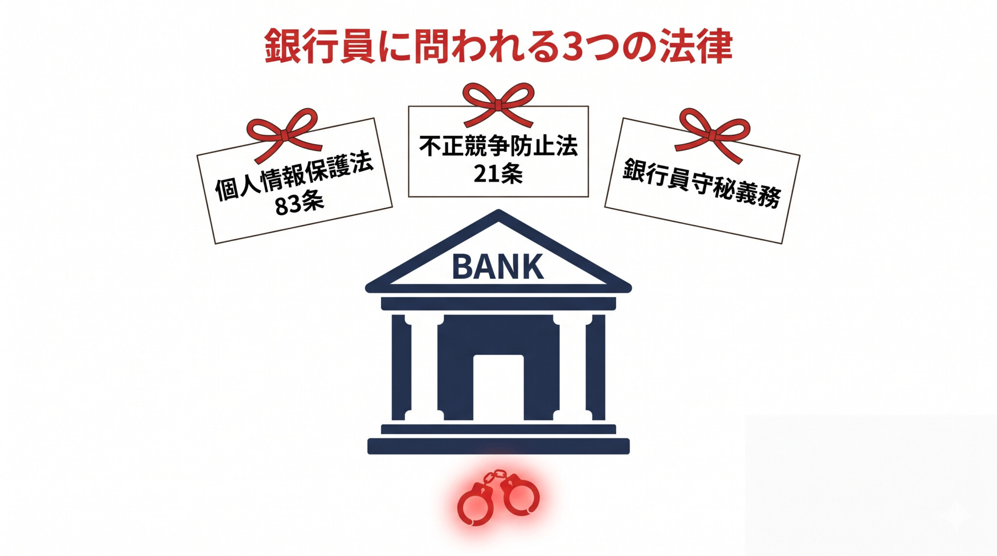 銀行員 刑事罪 守秘義務 個人情報保護法 不正競争防止法