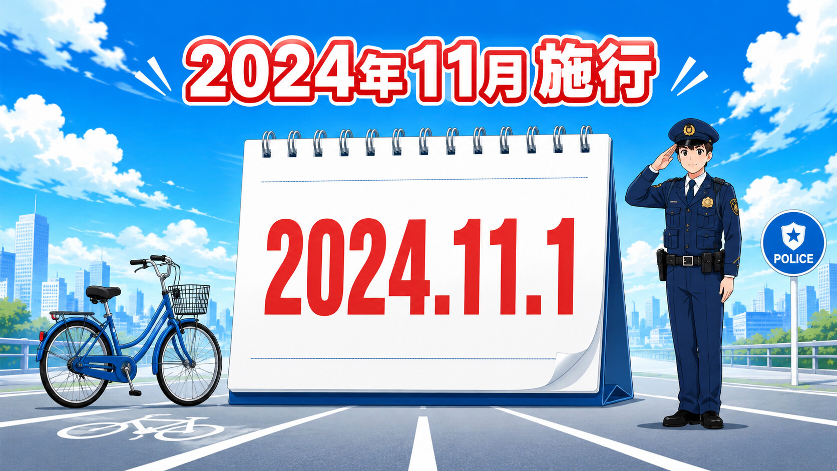 自転車 酒気帯び運転 改正道路交通法 2024年11月 罰則 背景