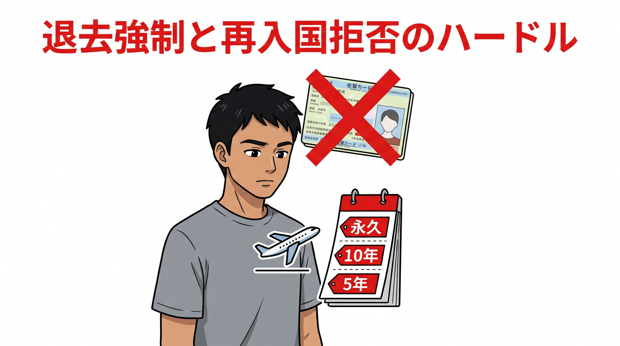 退去強制 再入国拒否 5年 10年 永久 上陸拒否期間