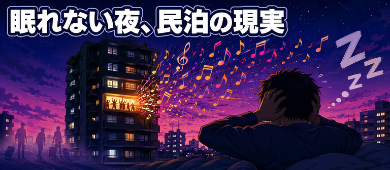 民泊の騒音被害で眠れない、業者にどう対応させる?違法民泊の見抜き方と通報・損害賠償・外国人オーナー対応の完全マニュアル