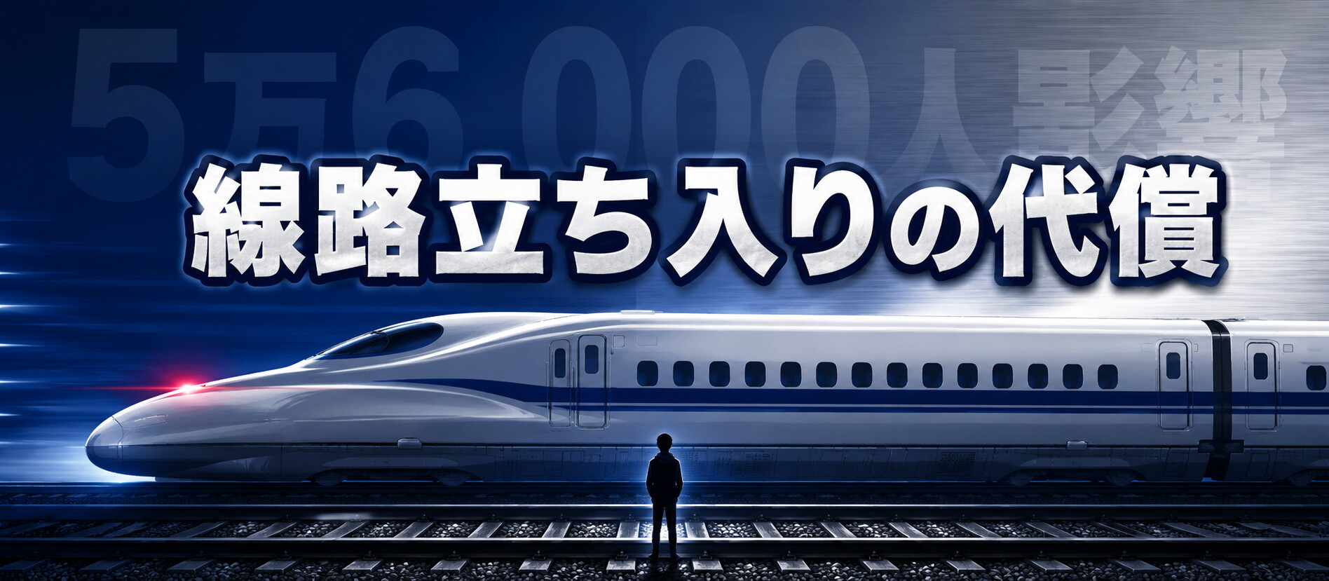 線路に人が立ち入るとどうなる?新幹線特例法で1年以下の懲役+遅延損害賠償は億単位の現実 - もめごと.jp