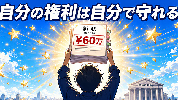 少額訴訟は意外と簡単、60万円以下なら自分でできる!印紙代1,000円〜・原則1回審理で判決の手続きを完全ガイド【代表者の実体験あり】