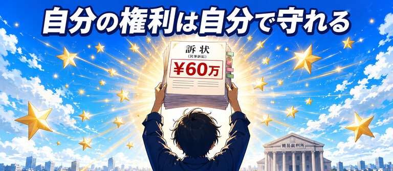 少額訴訟は意外と簡単、60万円以下なら自分でできる!印紙代1,000円〜・原則1回審理で判決の手続きを完全ガイド【代表者の実体験あり】
