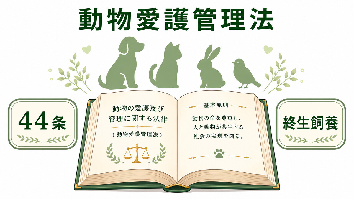 動物愛護管理法 44条 愛護動物 定義 犬 猫 ペット 家畜 殺傷 虐待 遺棄 罰則